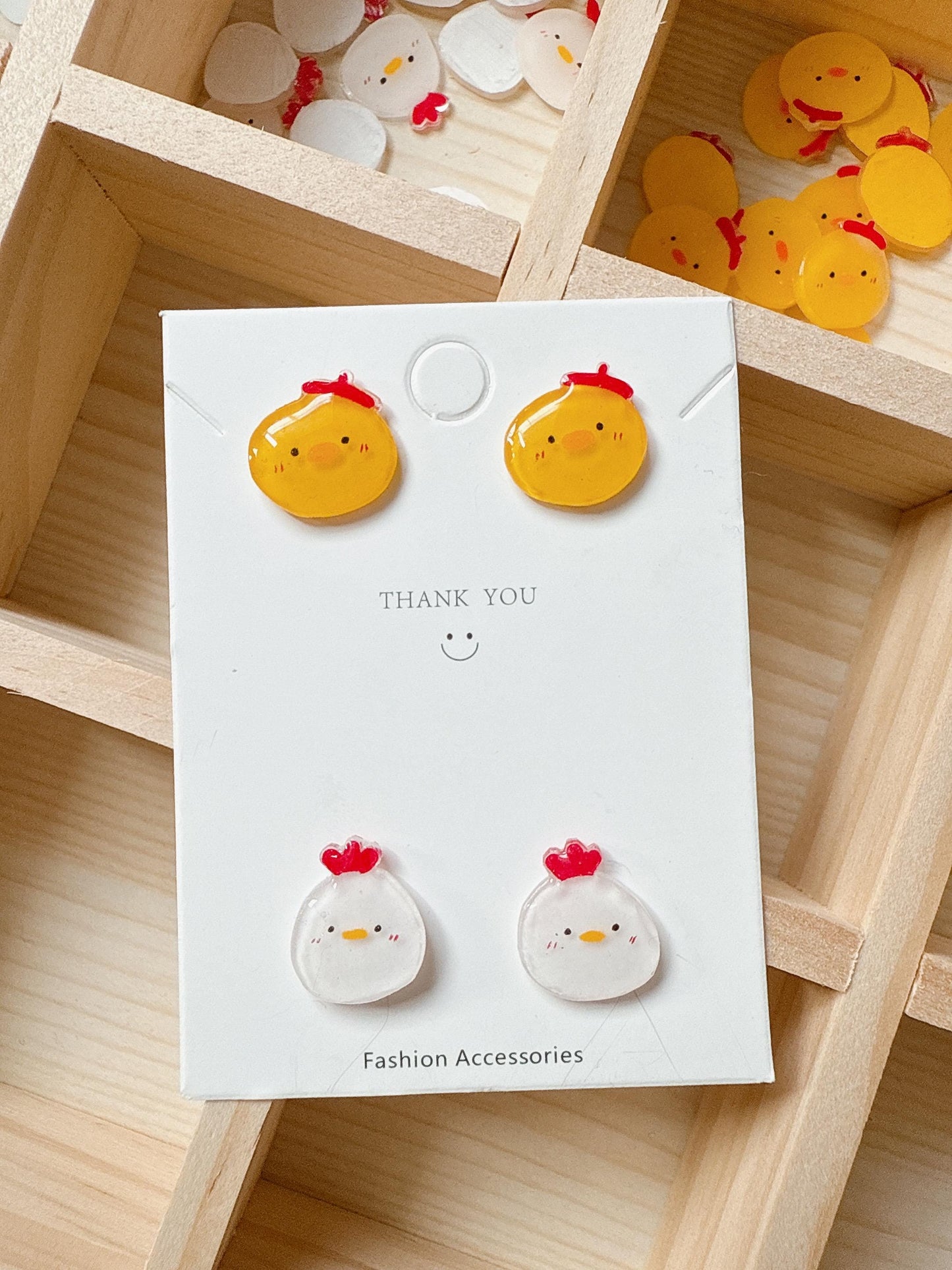 Duck earrings
