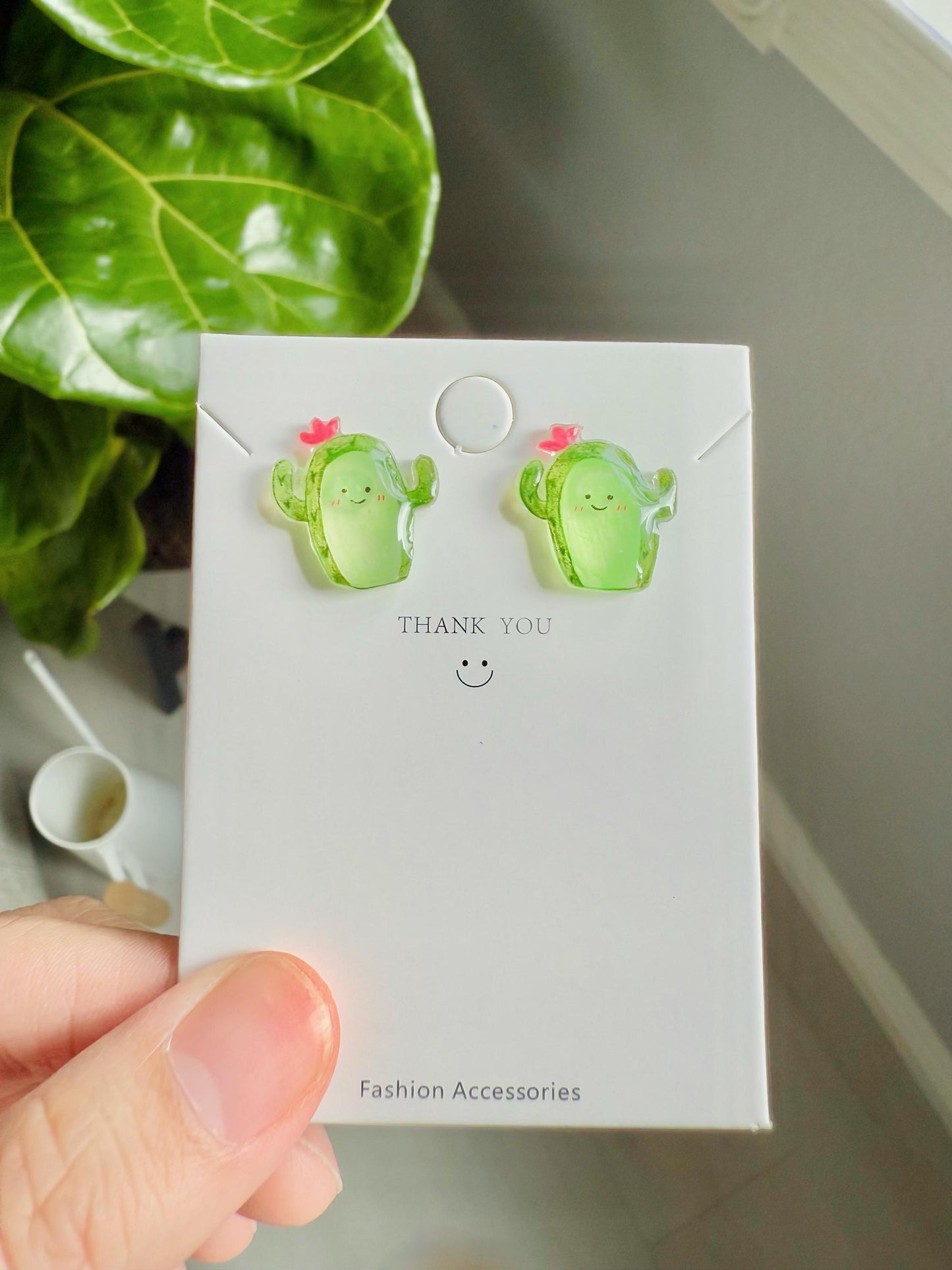 Cactus earrings