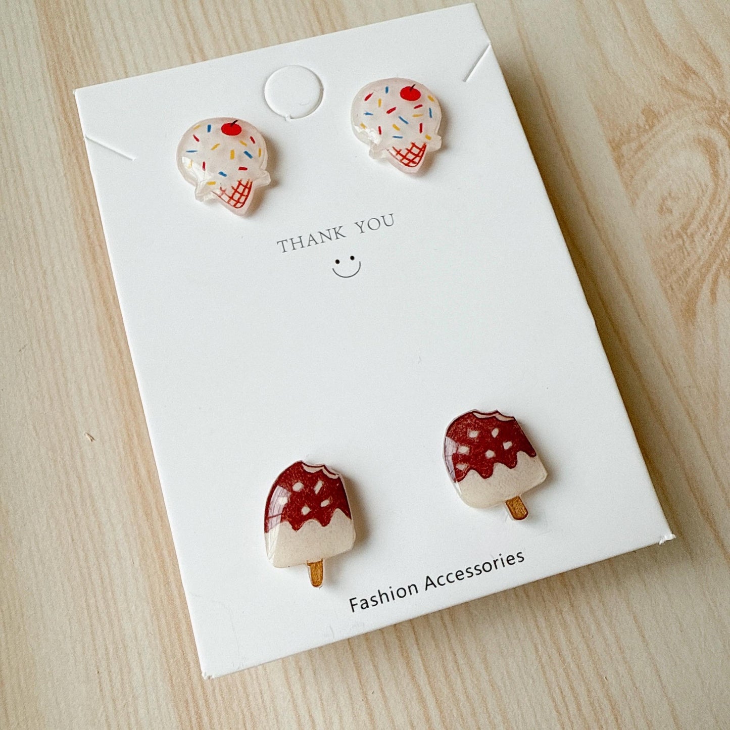 Ice cream earrings