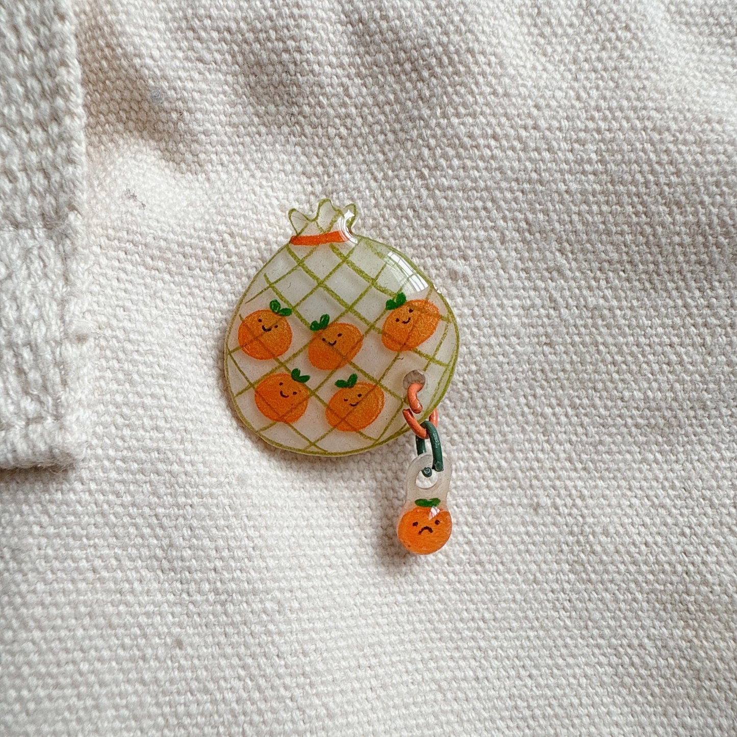 Orange pin