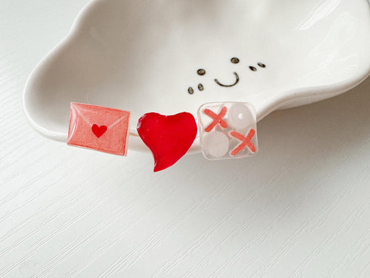 Valentine earrings