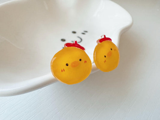 Duck earrings