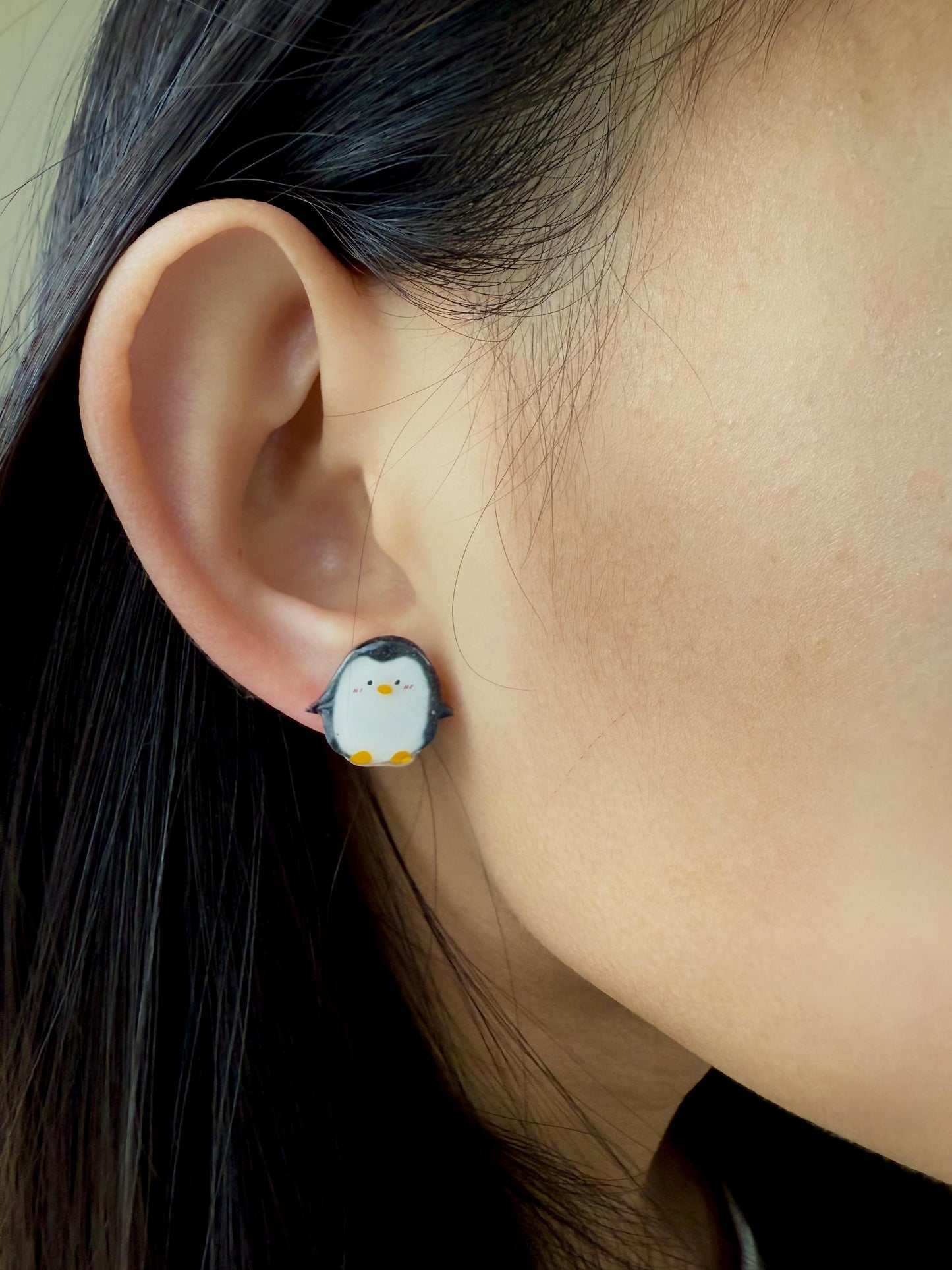 Penguin earrings