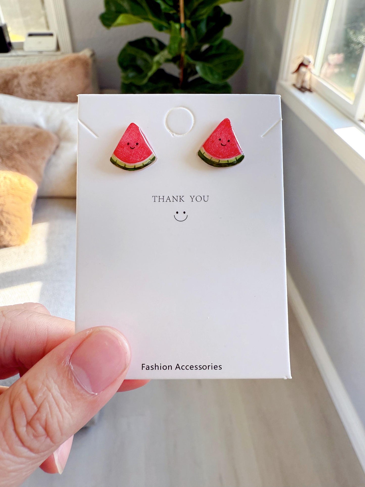 Watermelon earrings