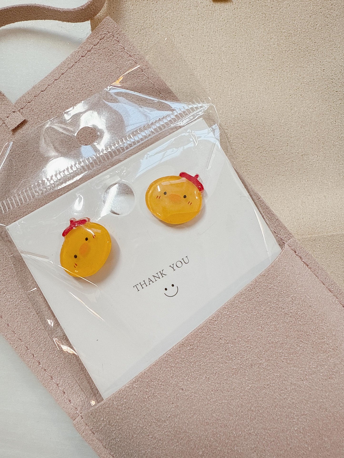 Duck earrings