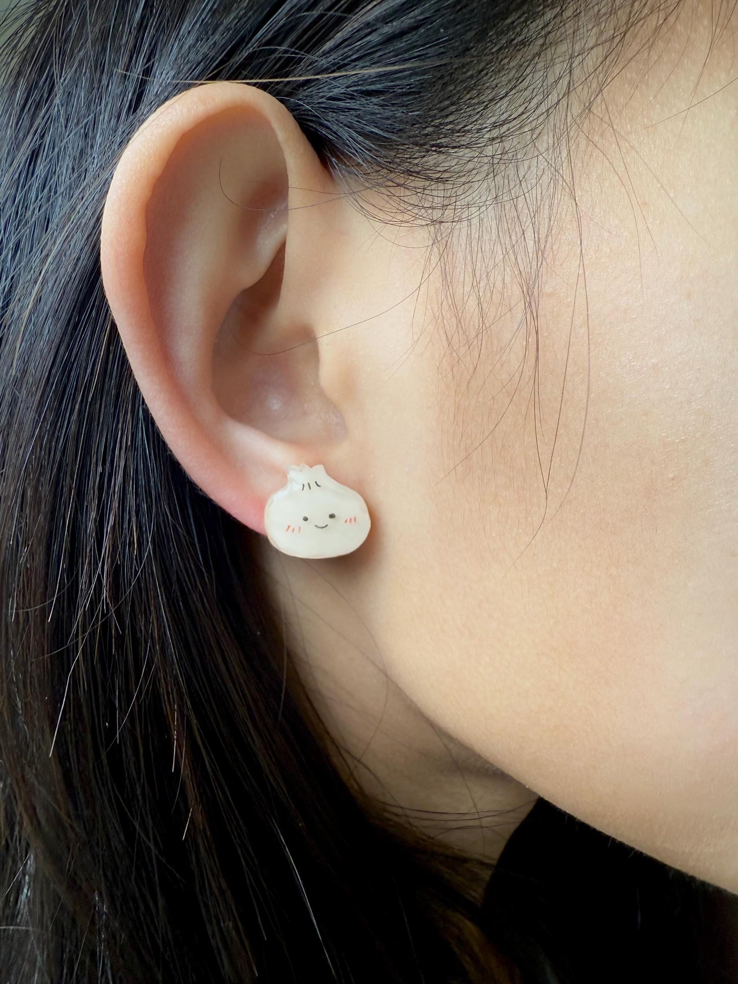 Boba milk tea & Bao earrings