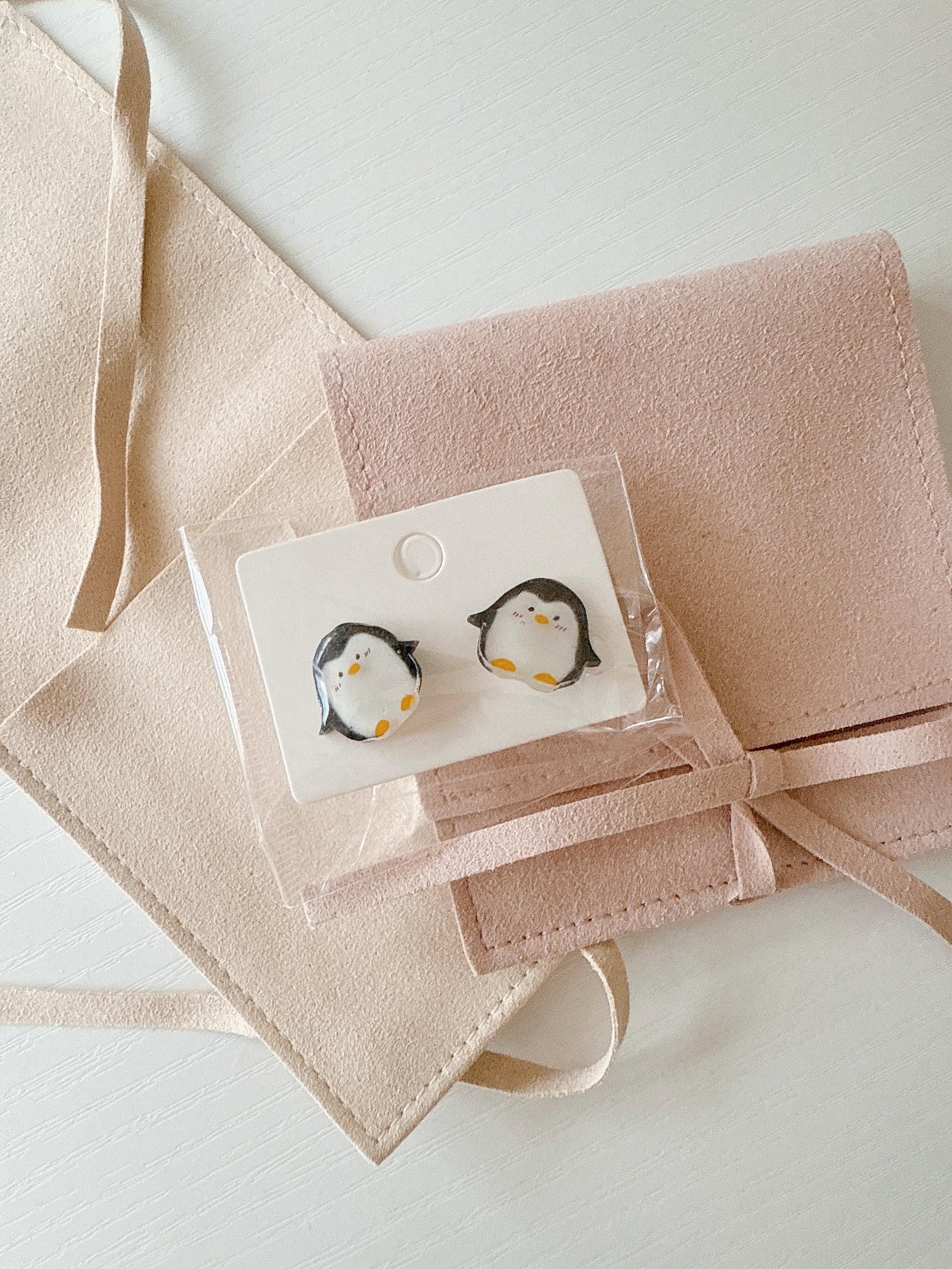 Penguin earrings