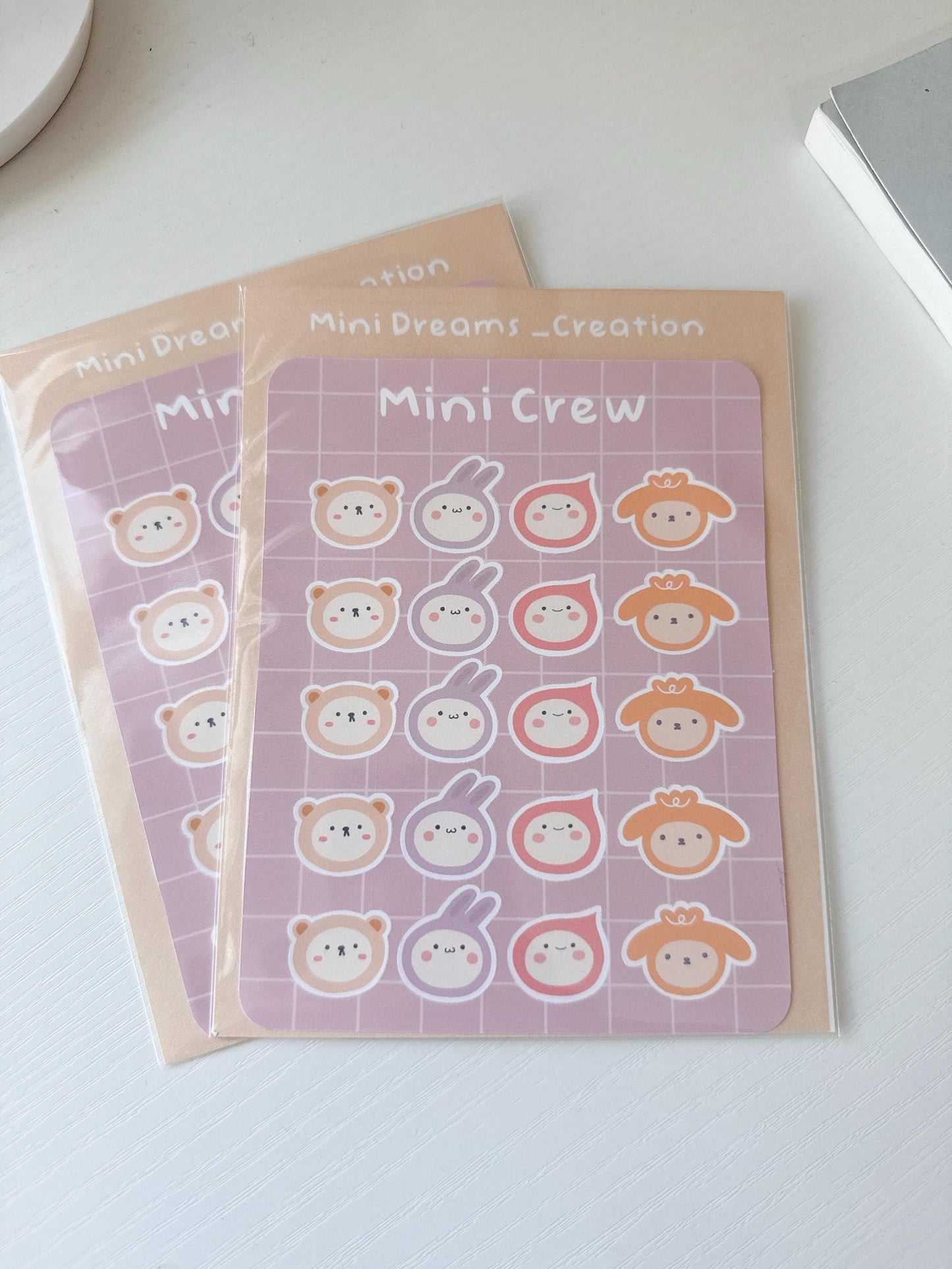 Mini crew sticker sheet
