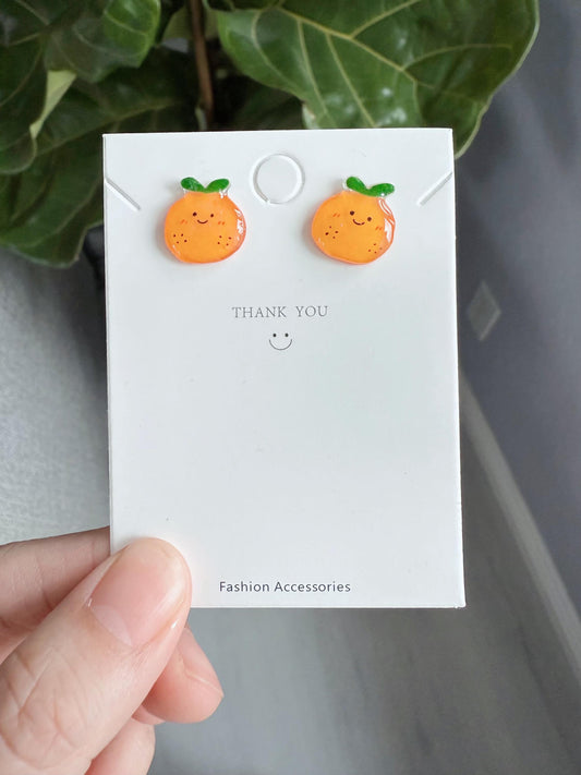 Orange earrings