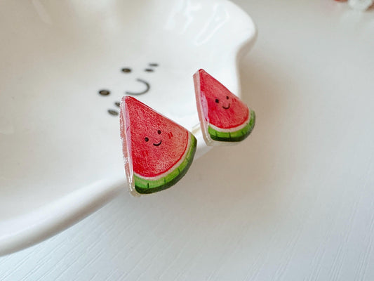 Watermelon earrings