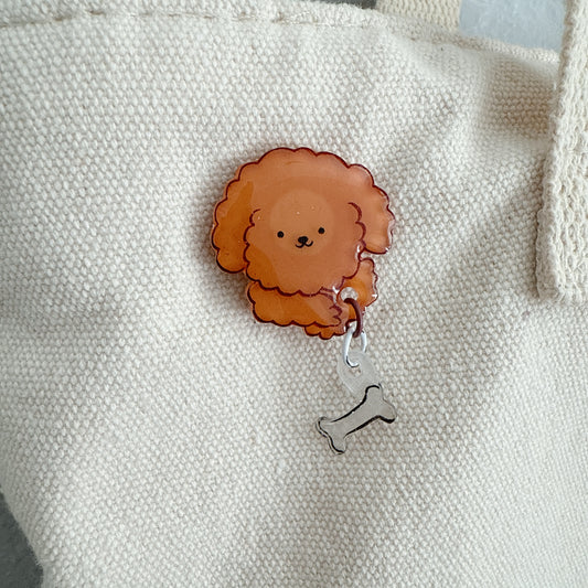 Poodle Pin