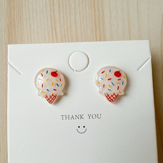 Ice cream earrings