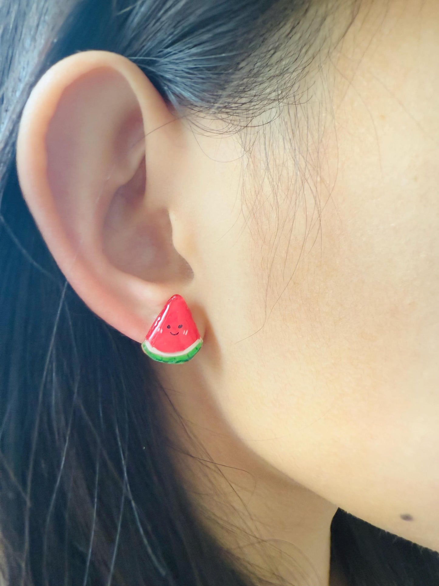 Watermelon earrings