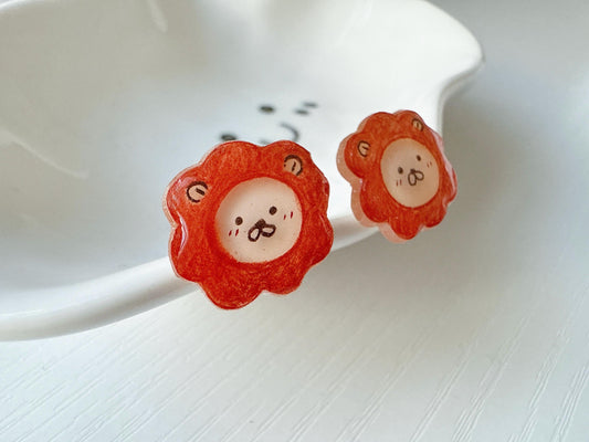 Lion earrings