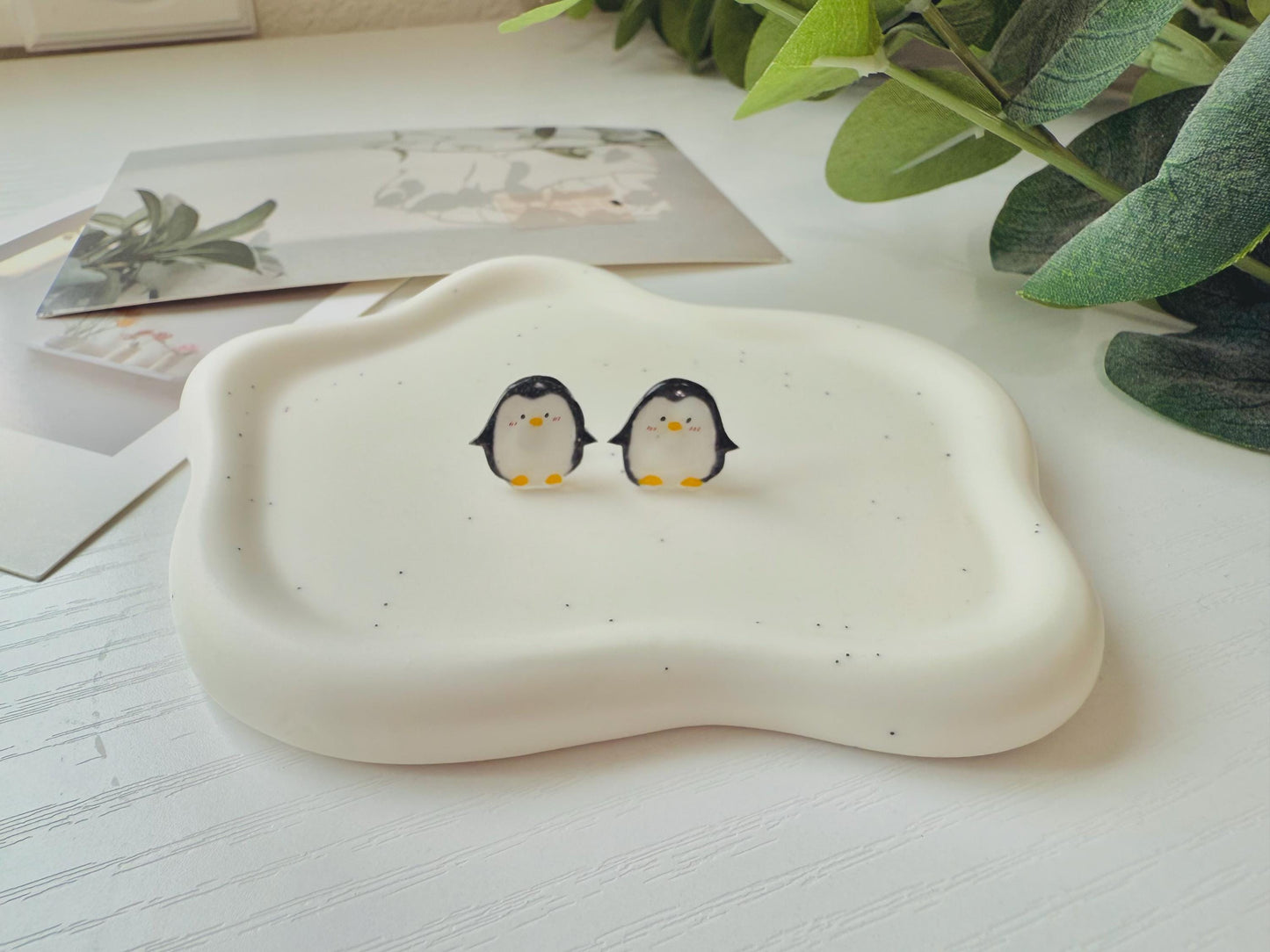 Penguin earrings
