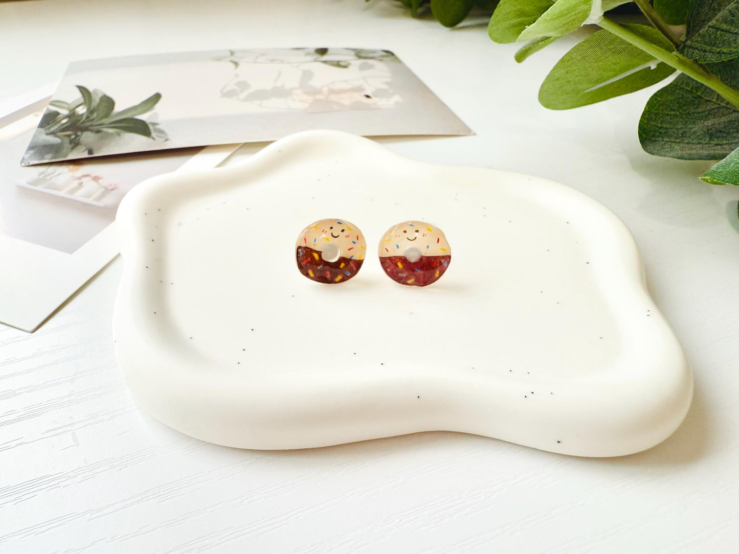 Donut earrings