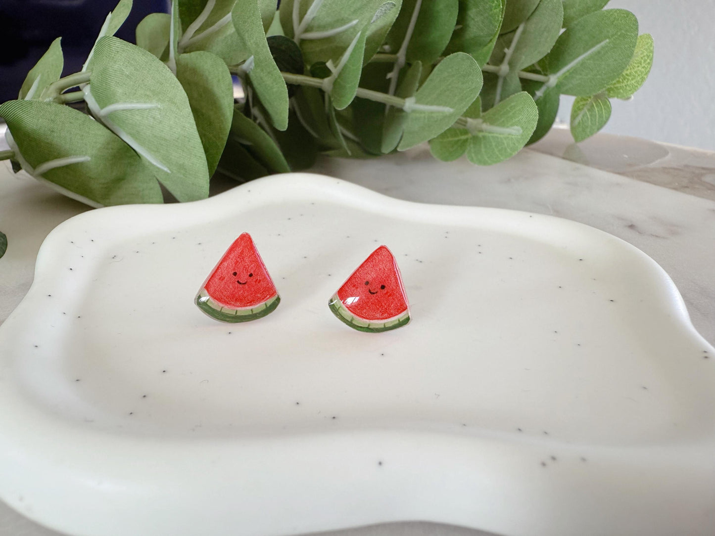 Watermelon earrings