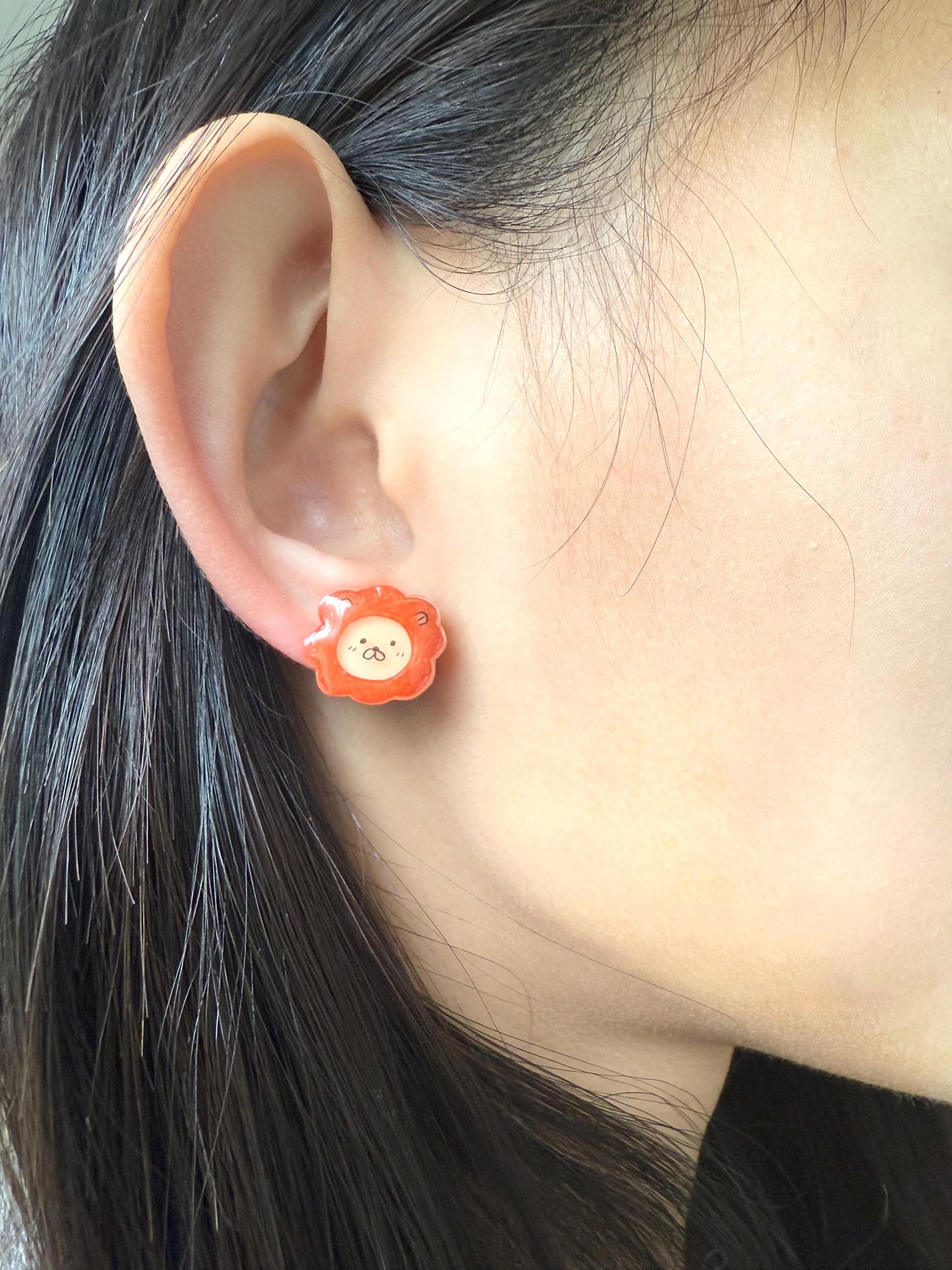 Lion earrings
