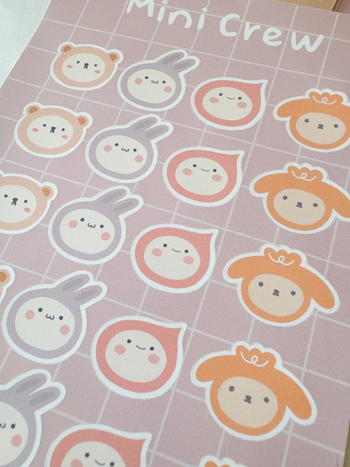 Mini crew sticker sheet