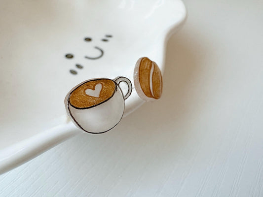 Coffee earrings