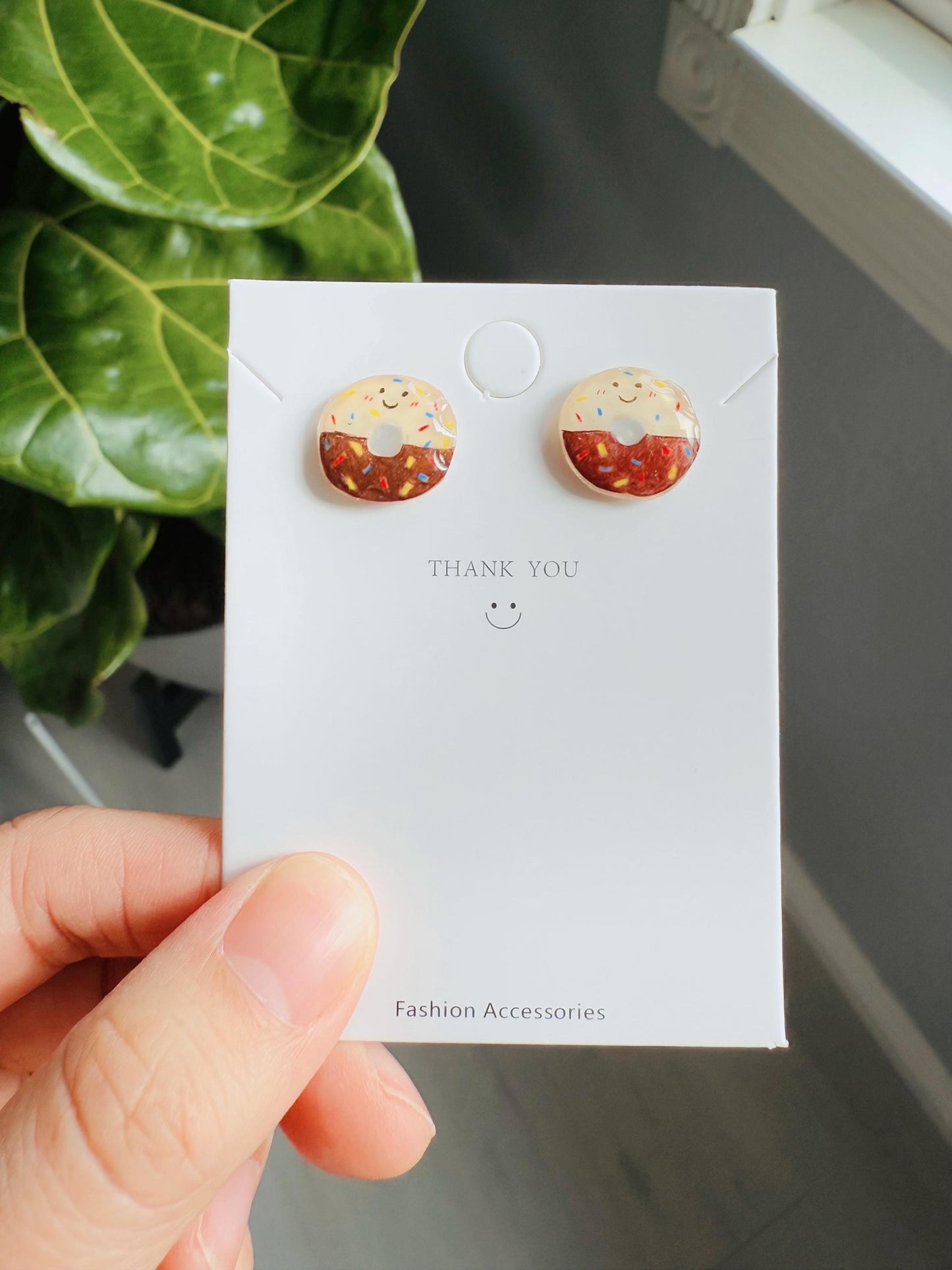 Donut earrings
