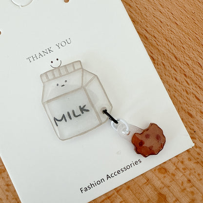 Milk & cookie pin