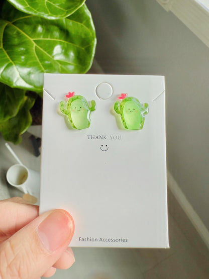 Cactus earrings