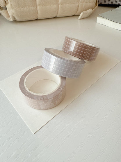 3 pcs grid washi tape