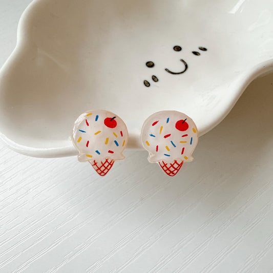 Ice cream earrings