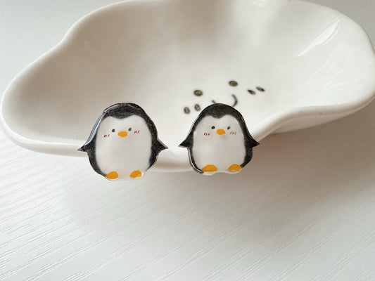 Penguin earrings