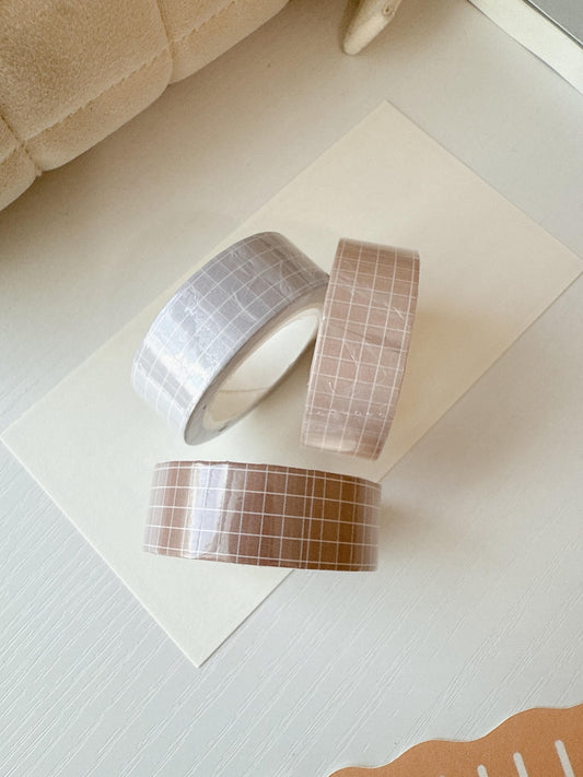 3 pcs grid washi tape