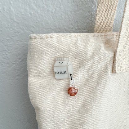 Milk & cookie pin