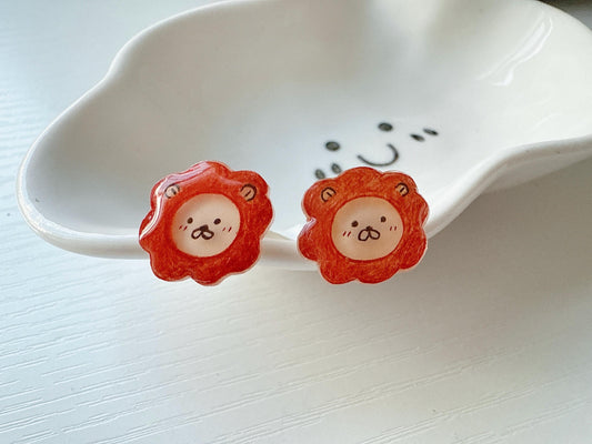 Lion earrings