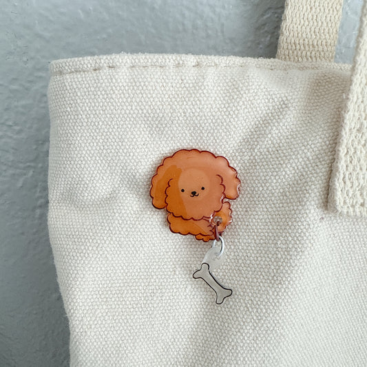Poodle Pin