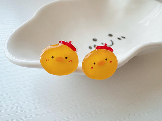 Duck earrings