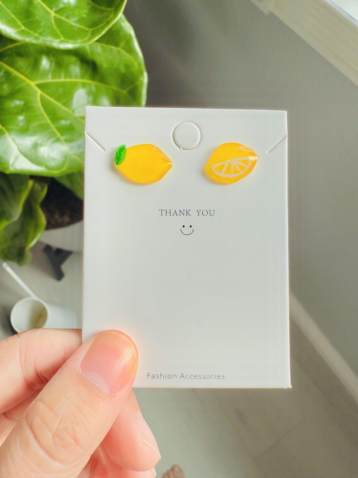 Lemon earrings