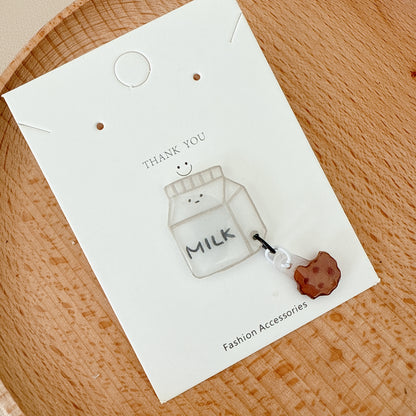 Milk & cookie pin