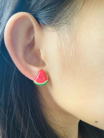 Watermelon earrings