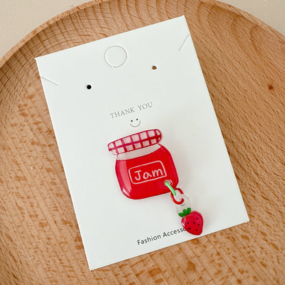 Strawberry jam pin