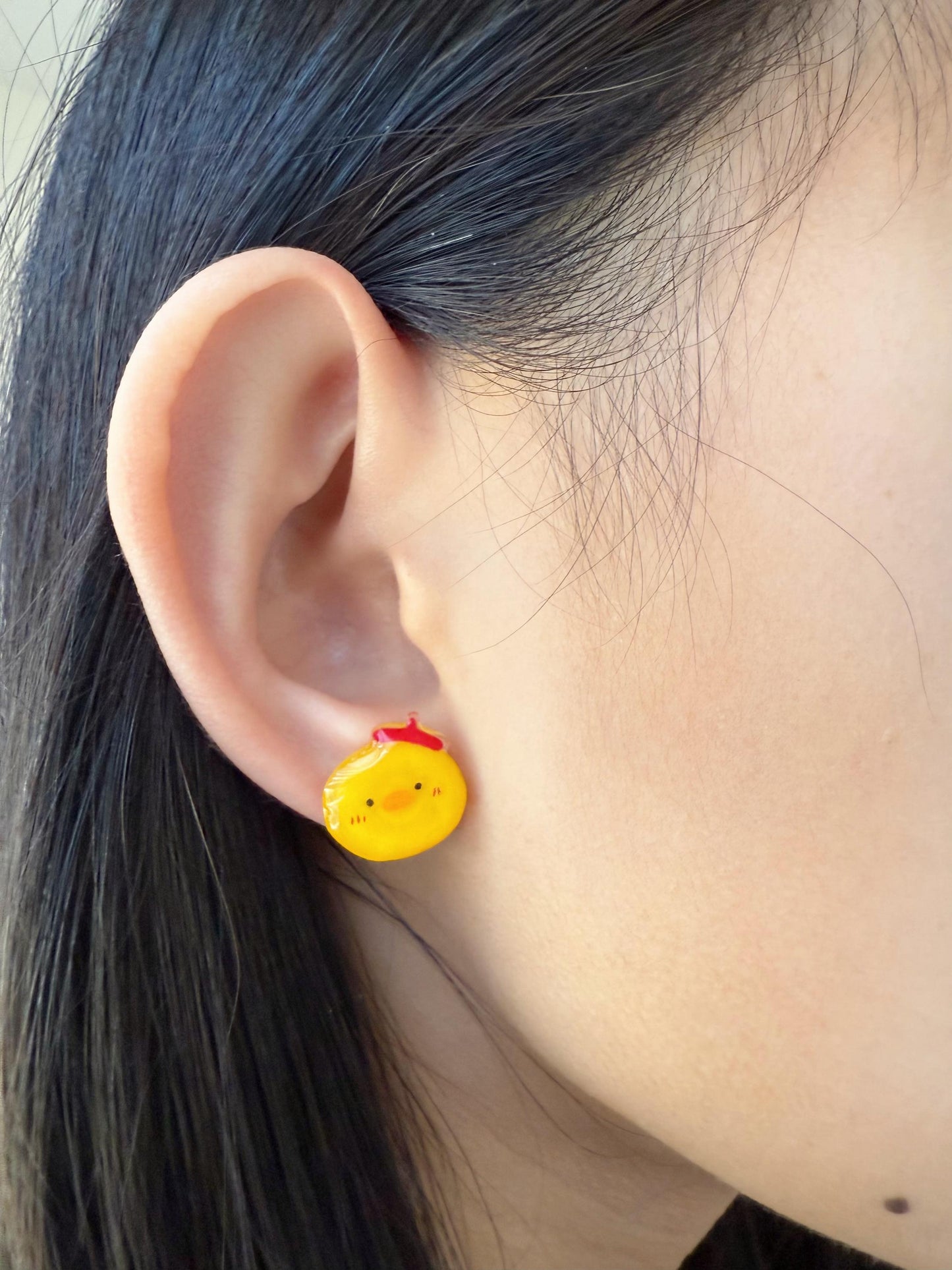 Duck earrings