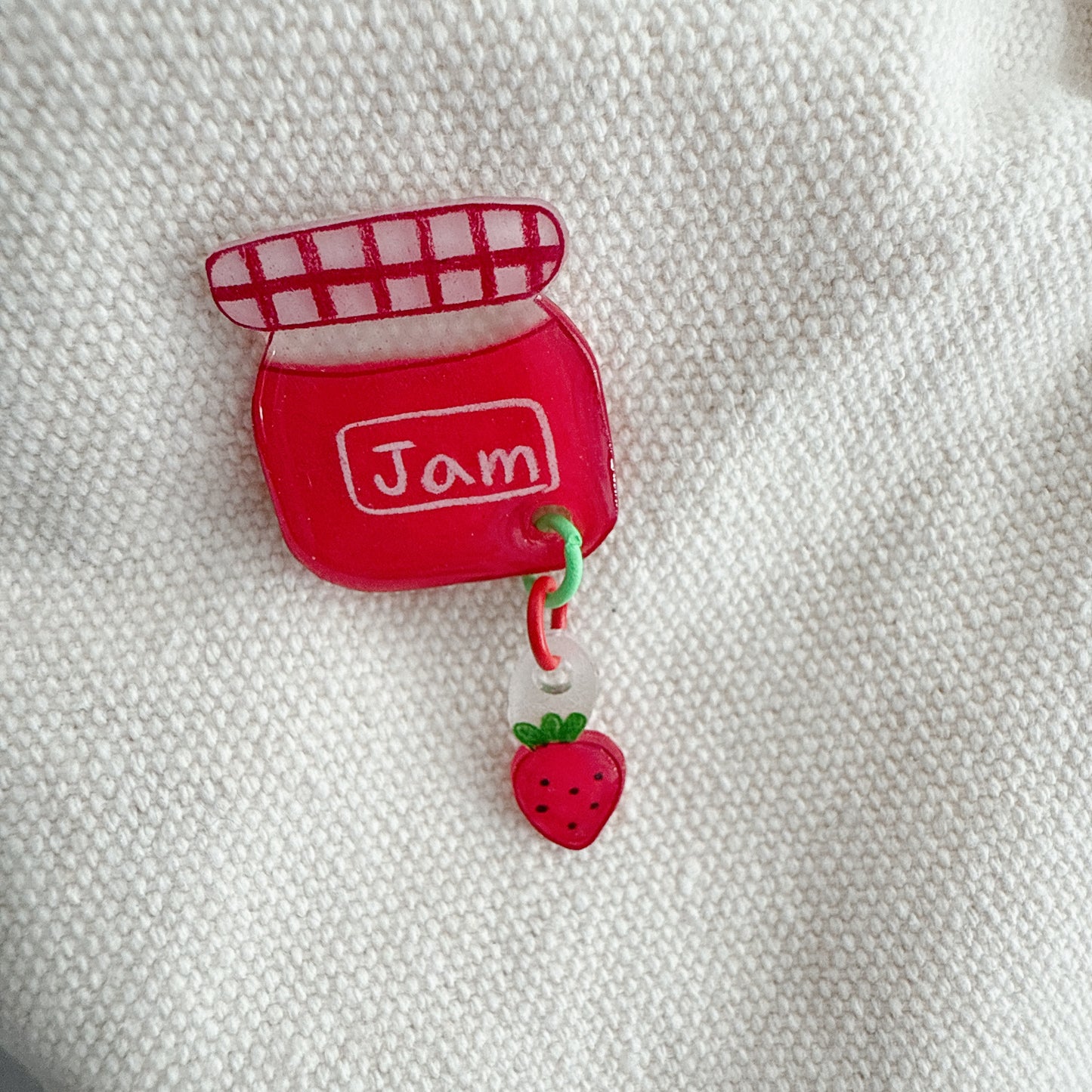 Strawberry jam pin