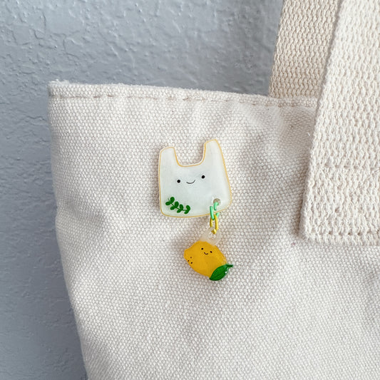 Lemon Bag pin