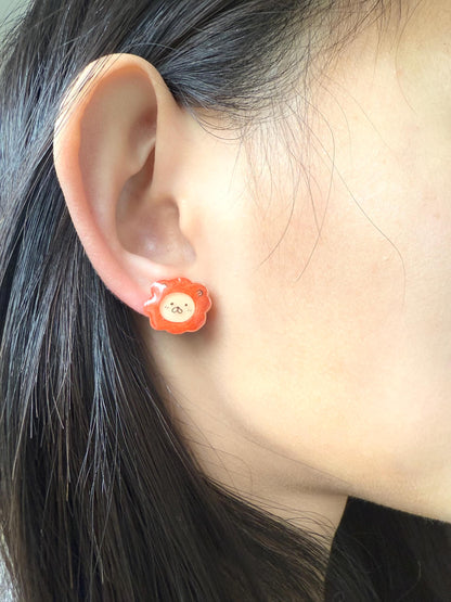 Lion earrings