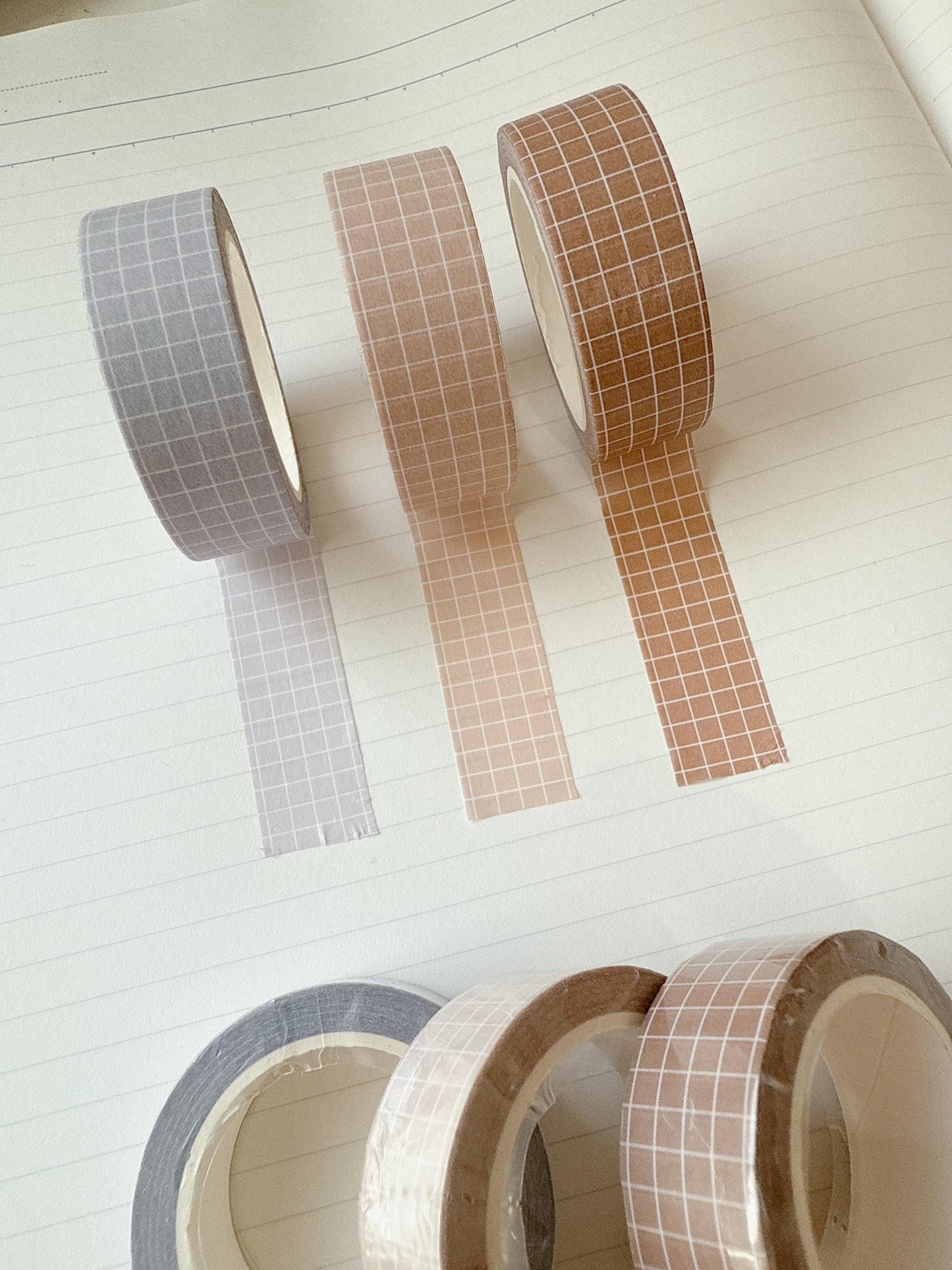 3 pcs grid washi tape