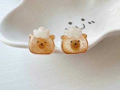 Fluffy Bear earrings