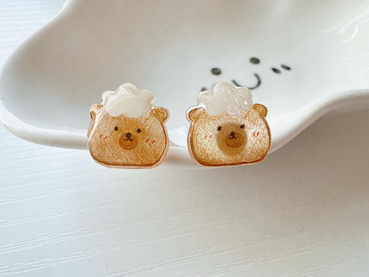 Fluffy Bear earrings