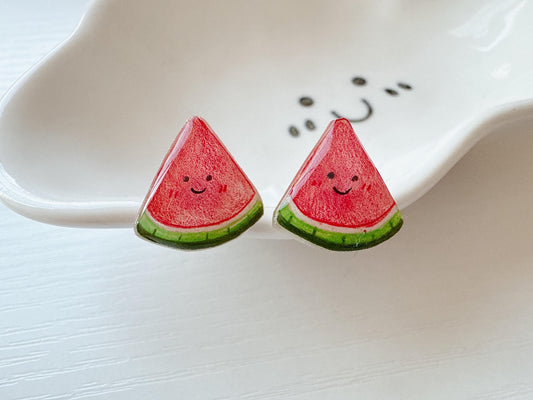 Watermelon earrings