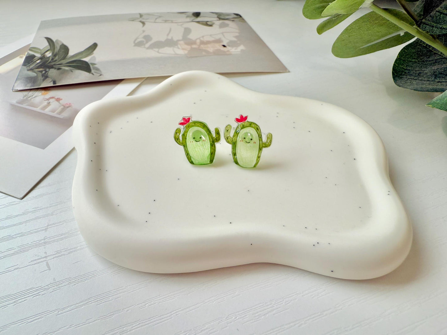 Cactus earrings